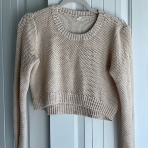 Cream cropped sweater